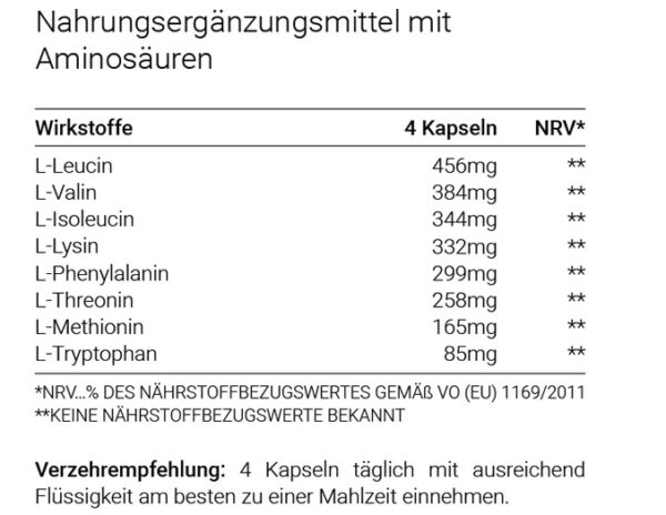 EAA Smart Aminos | 120 Kapseln – Bild 4
