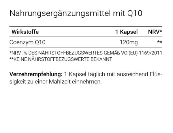 Coenzym Q10 | 120 Kapseln – Bild 3